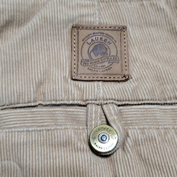 Lauren Ralph Lauren tan corduroy cargo pants excellent condition - Picture 6 of 9